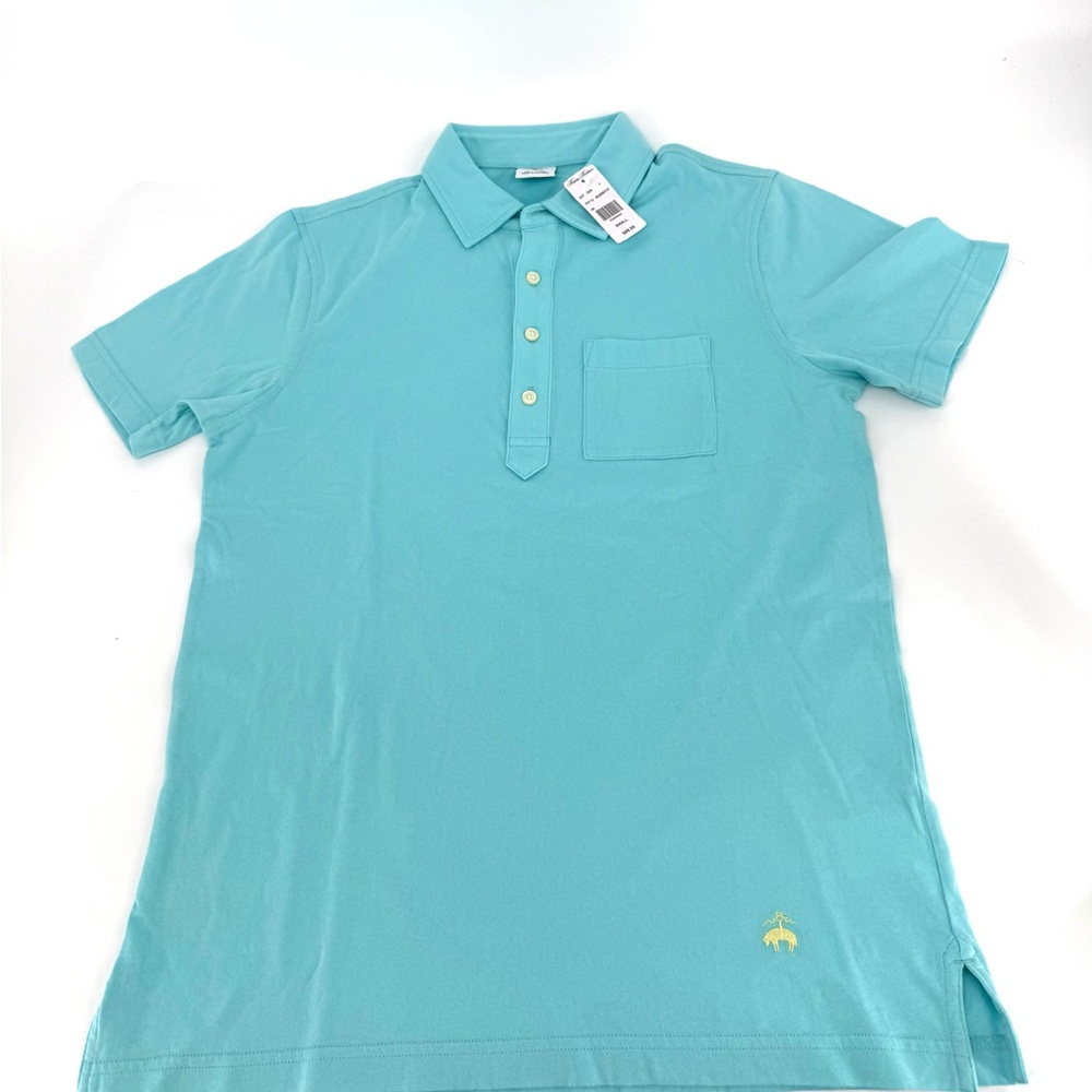 Brooks Brothers Blue Polo Shirt Classic Design Short Sleeves